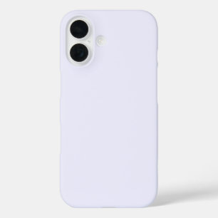 Coque Pour iPhone 16 Lavande Rose Doux Pale Blanc Pastel Couleur Solide