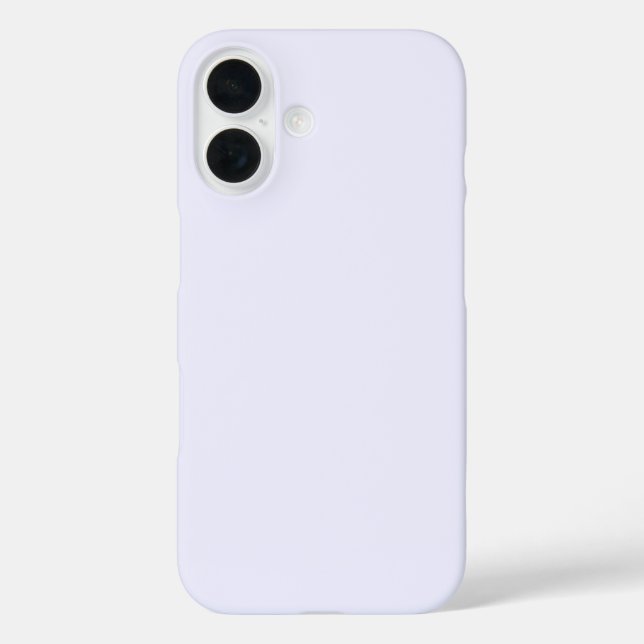Coques Case-Mate iPhone Lavande Rose Doux Pale Blanc Pastel Couleur Solide (Verso)