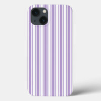 Lavande violet et blanc bonbons rayures Coque-Mate