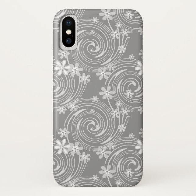 Coques Case-Mate iPhone Lavandre violette tourbillon couleur fleurs flore (Dos)