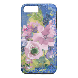 Case-Mate iPhone Case Lavender Blues Aquarelle Parties scintillant flora