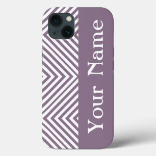 Etui iPhone Case-Mate Lavender Diamond Chevron avec le nom @ Emporiomoff