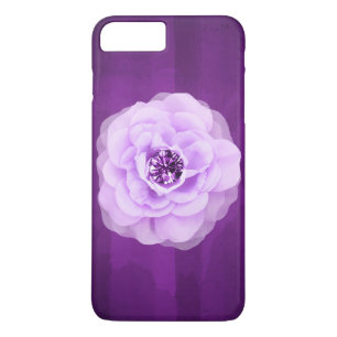 Coque iPhone 7 Plus Lavender Diamond Rose Purple Grunge
