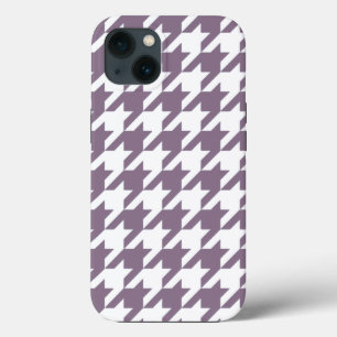 iPhone 13 Case Lavender Elegant Houndstooth