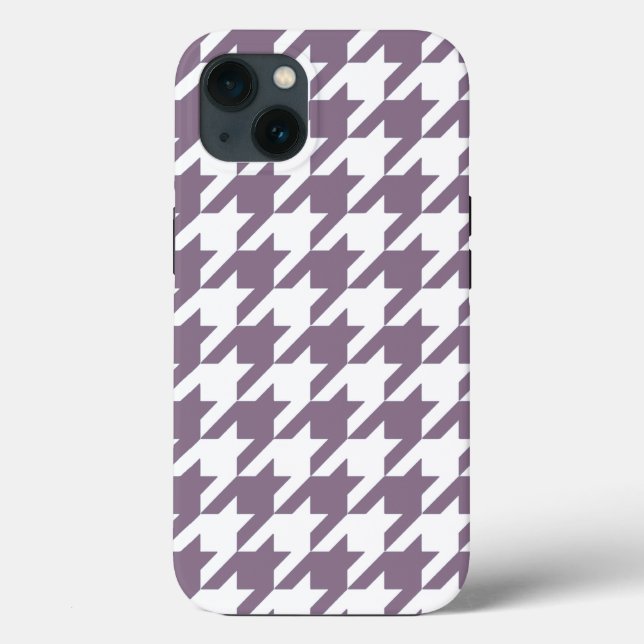 Coques Case-Mate iPhone Lavender Elegant Houndstooth (Verso)