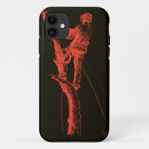 Coque iPhone 11 L'avortement Tree surgeon christmas