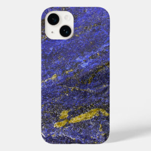 Coque Case-Mate iPhone Lazulite de Lapis de bleu et d'or