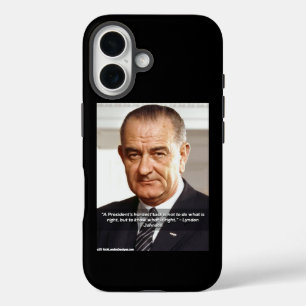 Coque Pour iPhone 16 LBJ et "Savoir ce qui est juste" Élégant
