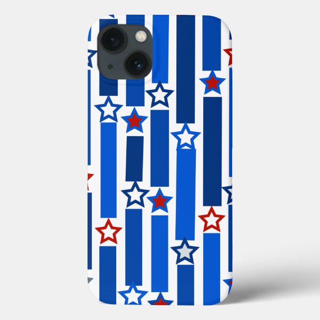 Coques Case-Mate iPhone Le 4 juillet Etoiles et rayures (Verso)