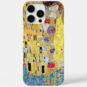 Coques iPhone 16 Pro Max Le baiser de Gustav Klimt, Art Nouveau Vintage