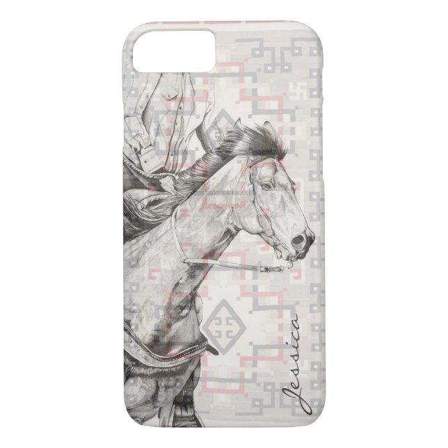 Coques Case-Mate iPhone Le Barrel Racer (motif navajo) (Dos)