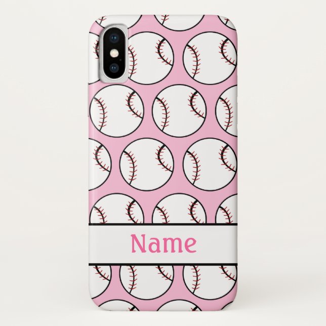 Coques Case-Mate iPhone Le base-ball rose folâtre le cas de l'iPhone 6 (Dos)