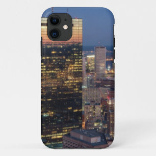 Coques Pour iPhone Le bâtiment de Boston avec la lumière traîne su