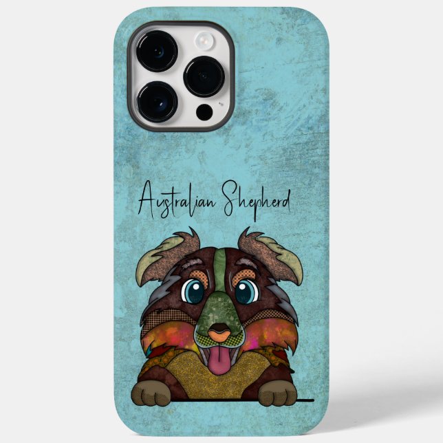 Coques Case-Mate iPhone Le Berger Australien, visage laid (Verso)