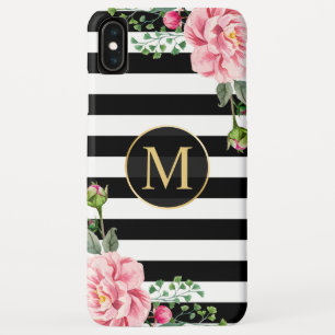Etui iPhone Case-Mate Le blanc noir floral romantique Girly barre le