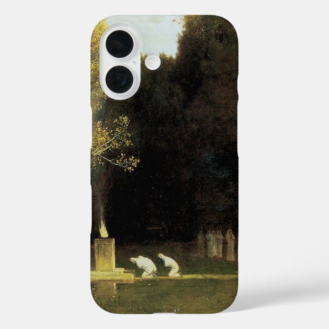 Coques Case-Mate iPhone Le Bois sacré par Arnold Böcklin, Art ancien (Verso)