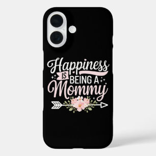 Coque Pour iPhone 16 Le bonheur est d'être une maman florale Fête des M
