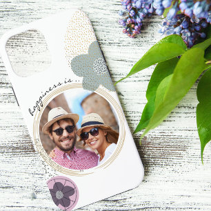 Case-Mate iPhone Case Le bonheur est .. Photo Fleurs Pop Art Abstraite