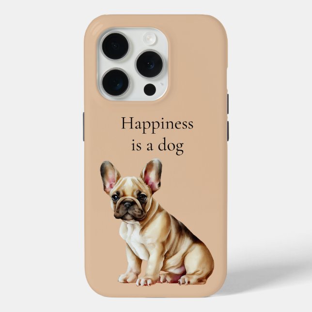 Coques Case-Mate iPhone Le bonheur est un chien (Verso)