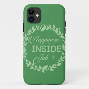 Case-Mate iPhone Case Le Bonheur Est Une Guirlande Verte À L'Intérieur D