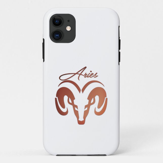Coques Case-Mate iPhone Le bronze porte le bélier Zodiac (Dos)