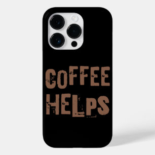 Coque Case-Mate iPhone le café aide typographie rétro drôle de café