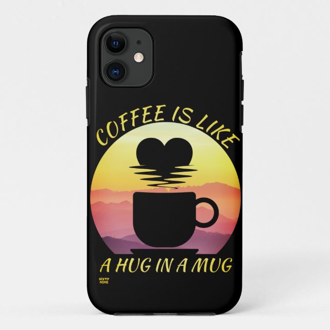 COQUES Case-Mate iPhone "LE CAFÉ EST COMME UN HUG DANS UN BOUG" (Dos)
