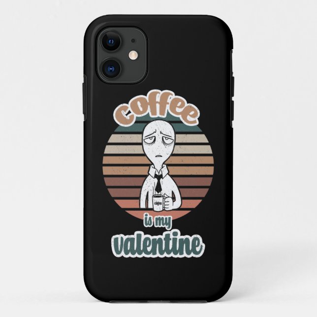 Coques Case-Mate iPhone Le café est ma Saint-Valentin |cool cadeau de café (Dos)