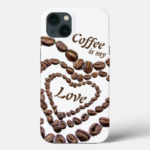 Case-Mate iPhone Case Le café est mon amour avec les grains de café comm