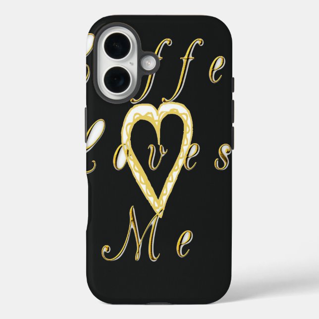 Coques Case-Mate iPhone Le café m'aime. (Verso)