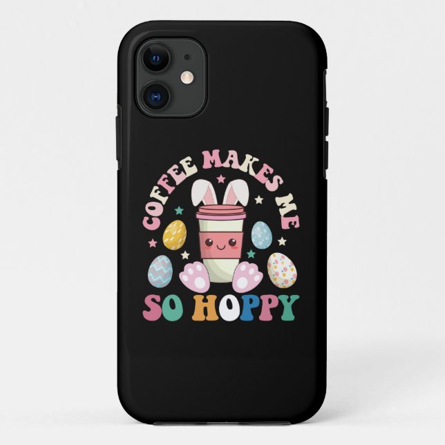 Coques Case-Mate iPhone Le café me rend tellement heureux comme un lapin d (Dos)