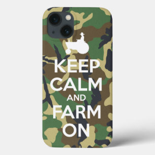 iPhone 13 Coque Le camouflage gardent le calme et cultivent dessus