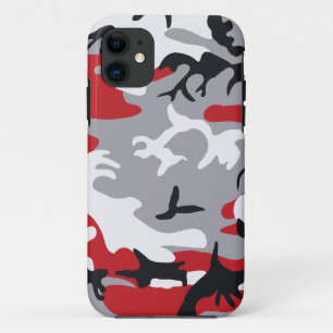 Coques Pour iPhone Le Camouflage rouge à peine là-bas™ iPhone 5 C
