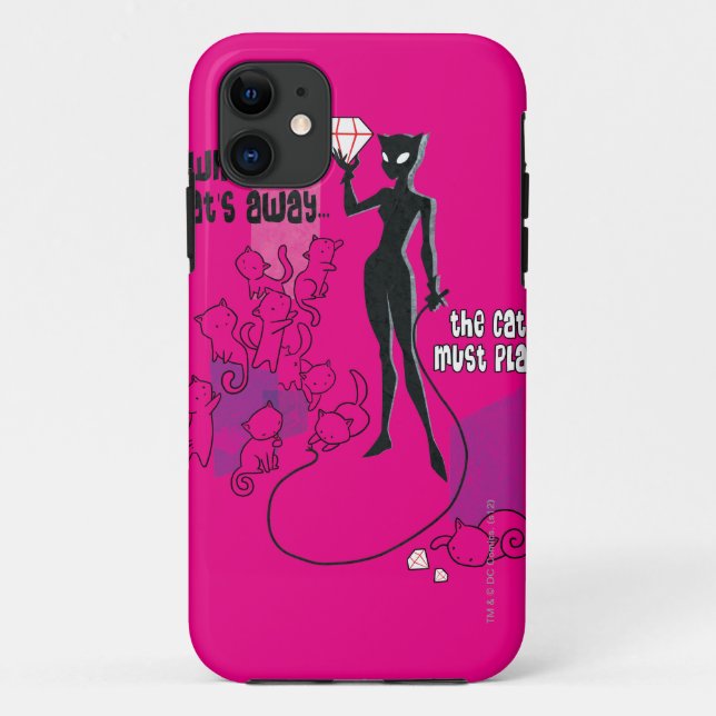 Coques Case-Mate iPhone Le chat doit jouer (Dos)