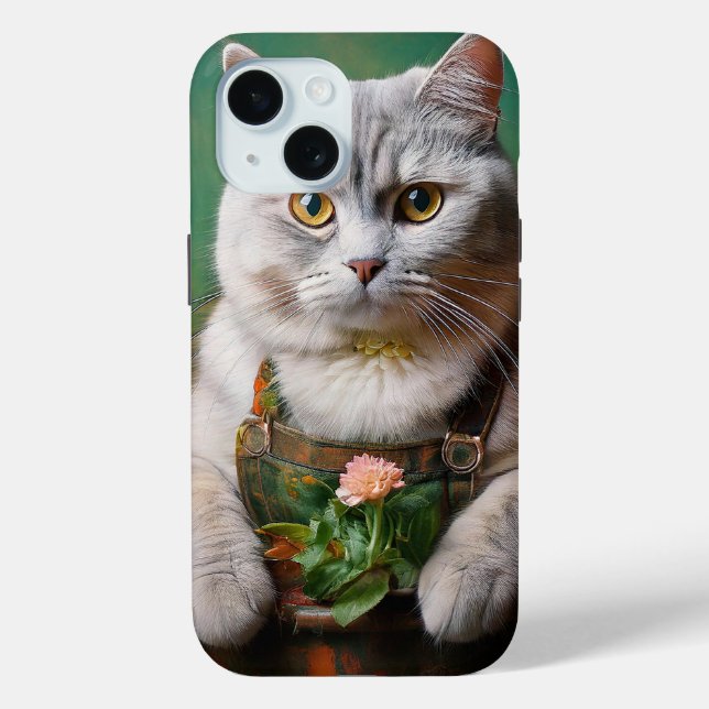 Coques Case-Mate iPhone Le chat est le jardinier  (Verso)