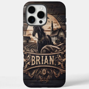 Coque iPhone 16 Pro Max Le cheval de ferme de Brian