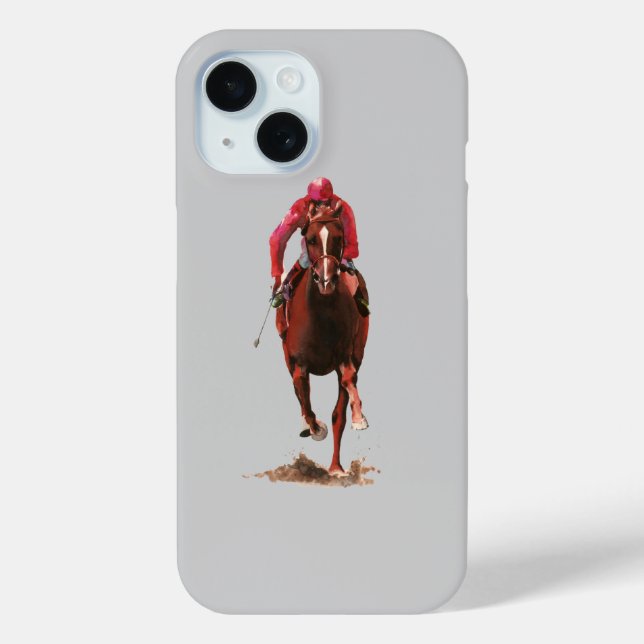 Coques Case-Mate iPhone Le cheval et le jockey (Verso)