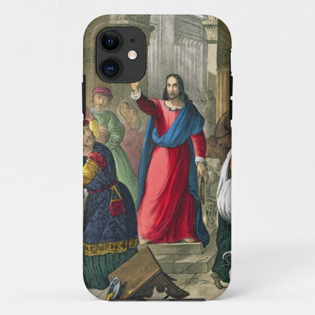 Coques Case-Mate iPhone Le Christ nettoie le temple, d'un b imprimé par (Dos)