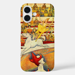 Coque Pour iPhone 16 Le cirque de Georges Seurat, Art Vintage
