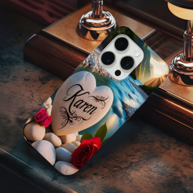 Coques Case-Mate iPhone Le coeur de Karen au bord de la rivière (Créateur téléchargé)