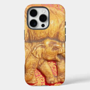 Coque iPhone 16 Pro Le cœur du troupeau   Portrait de famille d'élépha