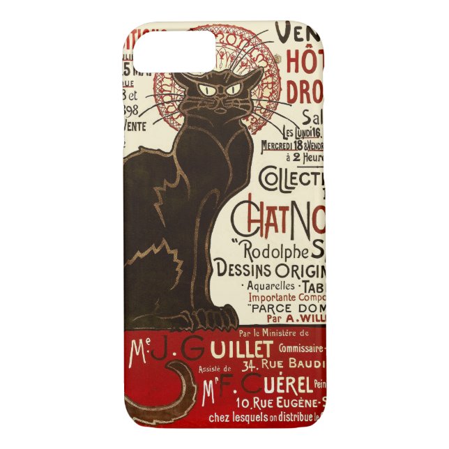 Coques Case-Mate iPhone Le Conversation Noir, Vente Hôtel Drouot (Dos)