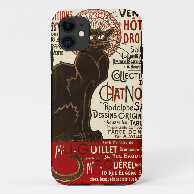 Coques Case-Mate iPhone Le Conversation Noir, Vente Hôtel Drouot (Dos)