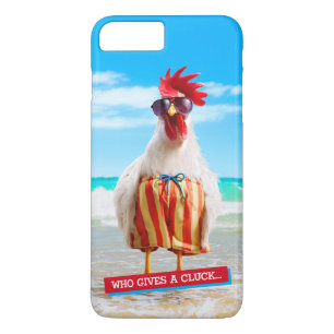 Coques Pour iPhone Le coq Dude Chillin' à la plage dans les maillots 