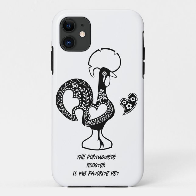 Coques Case-Mate iPhone Le coq portugais est mon animal de compagnie préfé (Dos)
