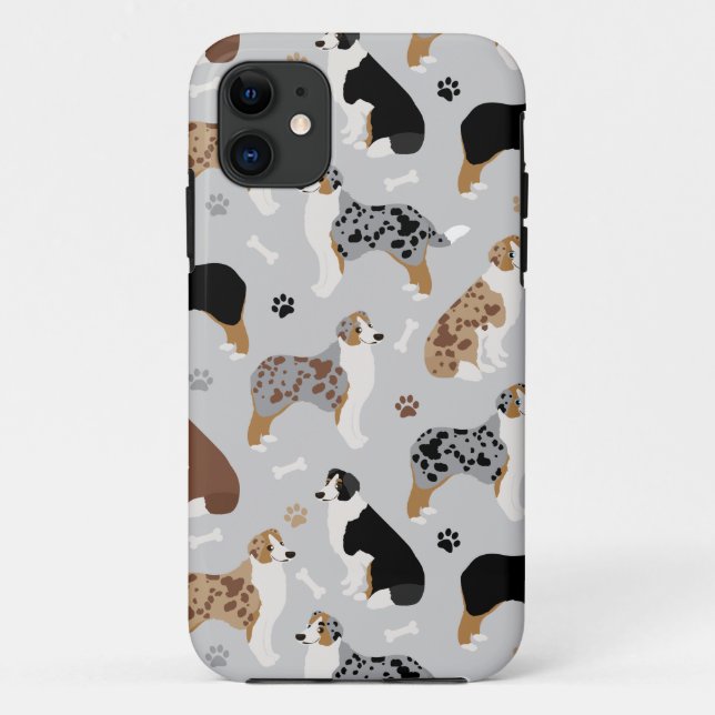 Coques Case-Mate iPhone Le Coque-mât australien des bergers et des pattes (Dos)