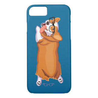 Coque iPhone 7 Le corgi Sploot