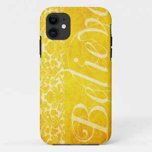 Coques Pour iPhone Le cru croient la couverture jaune de l'iPhone 5