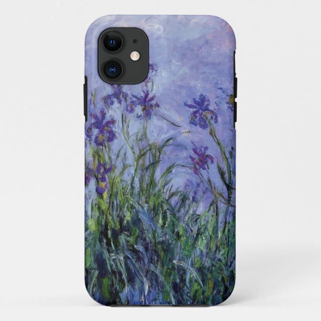 Coques Case-Mate iPhone le cru fleurit lilac-irises-1917 monet. (Dos)