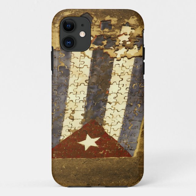 Coques Case-Mate iPhone Le CUBA, La Havane. Puzzle de mosaïque du drapeau (Dos)